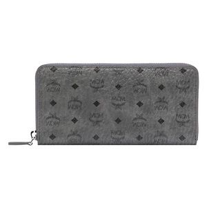 MCM Monogram Visetos Zip Around Wallet